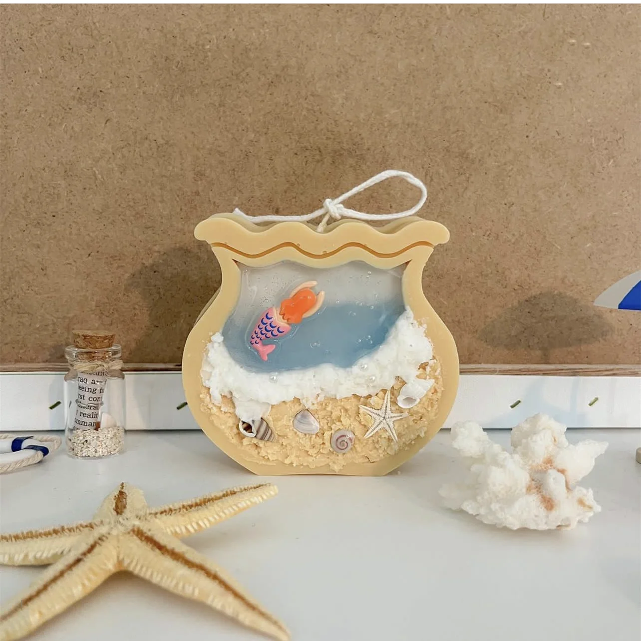 Fish Tank Moon Shape Candle Mo - огляд і ціна Fish Aquarium Home