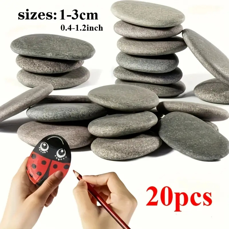 20Pcs Natural River Rocks Smoo - огляд і ціна Fish Tank Gravel