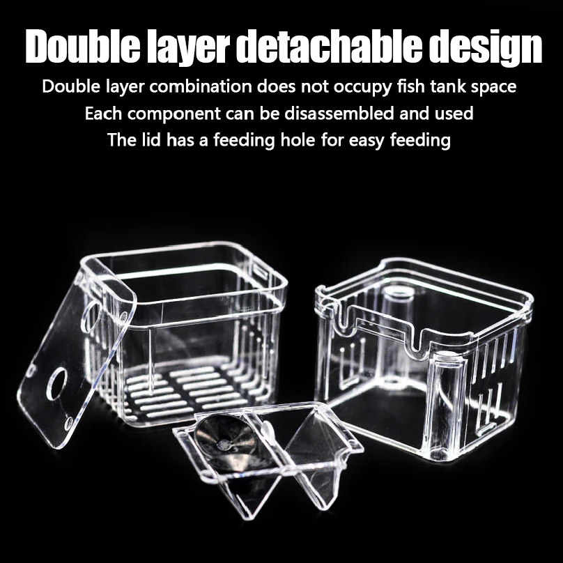 1PC Aquarium Fish Breeder Box  - огляд і ціна Betta Fish Tank