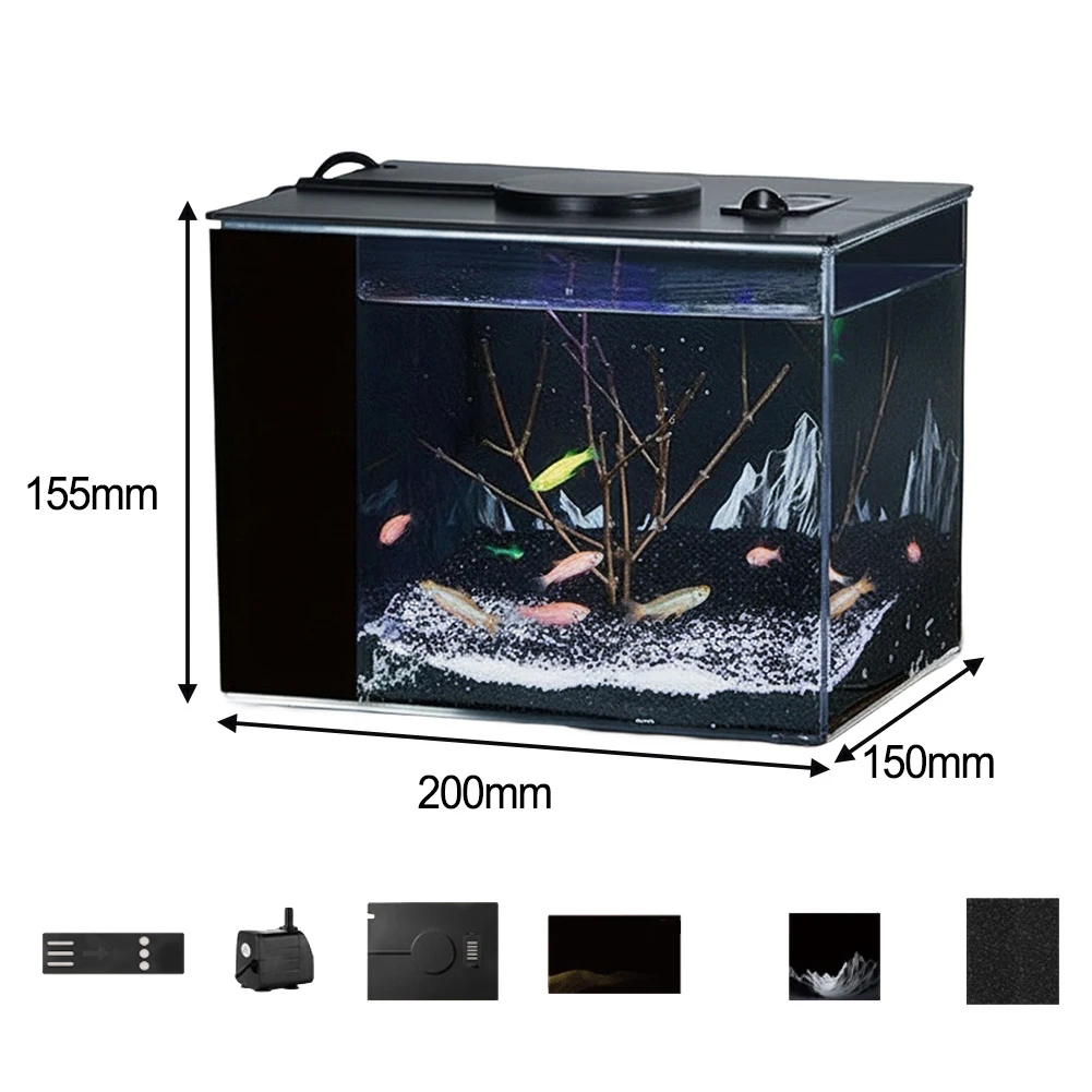 Self-circulation Fish Tank wit - огляд і ціна Fish Aquarium Home