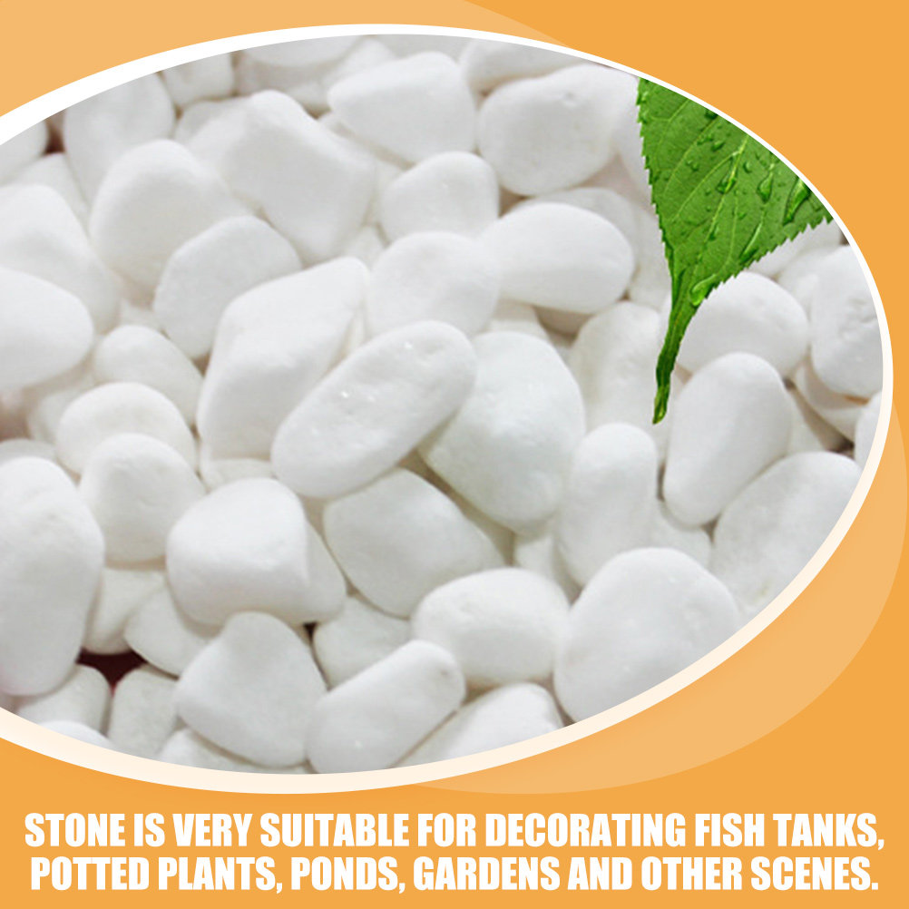 1Set White Decorative Stone El - огляд і ціна Fish Tank Gravel