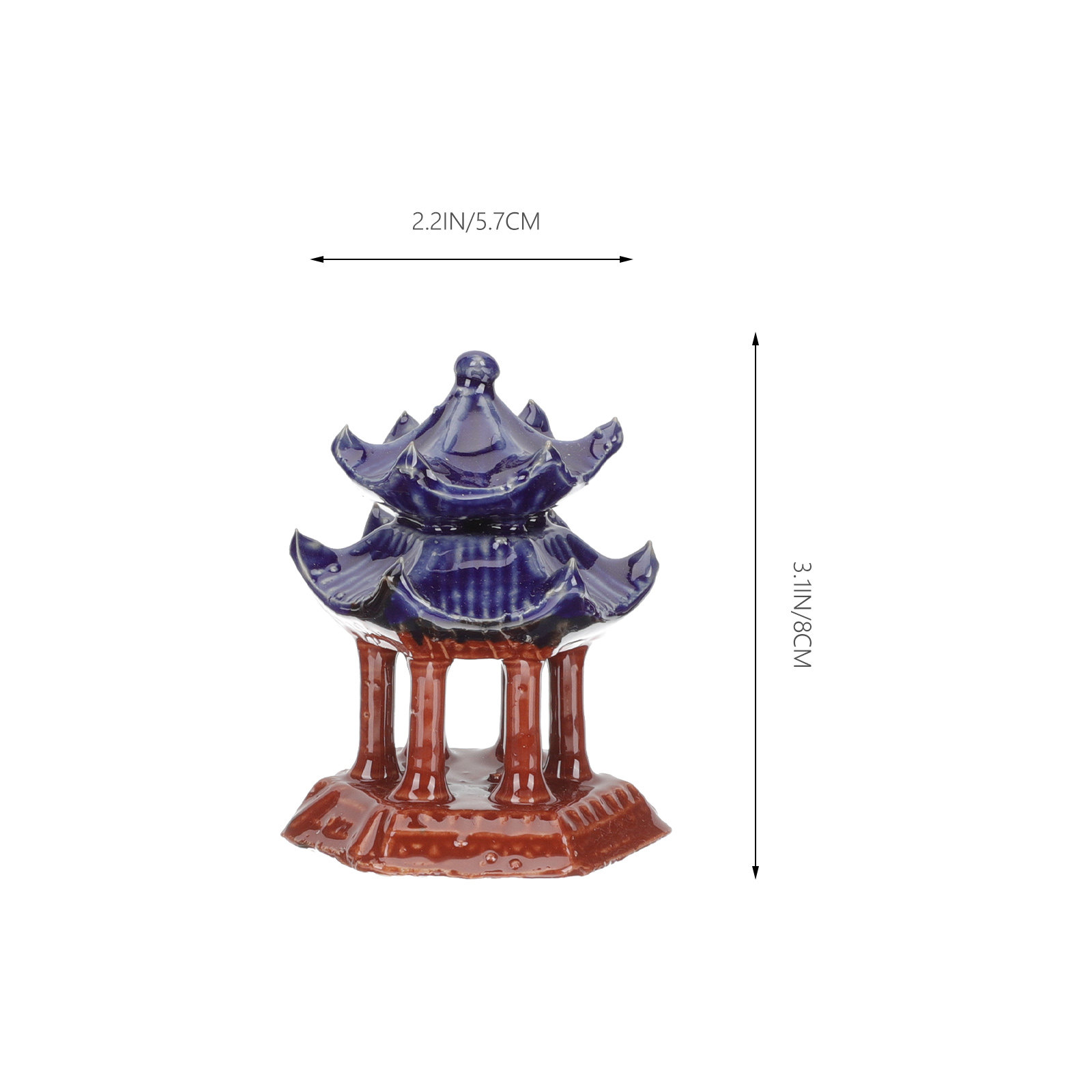 3Pcs Ceramic Pavilion Miniatur - огляд і ціна Aquarium Fish Tank