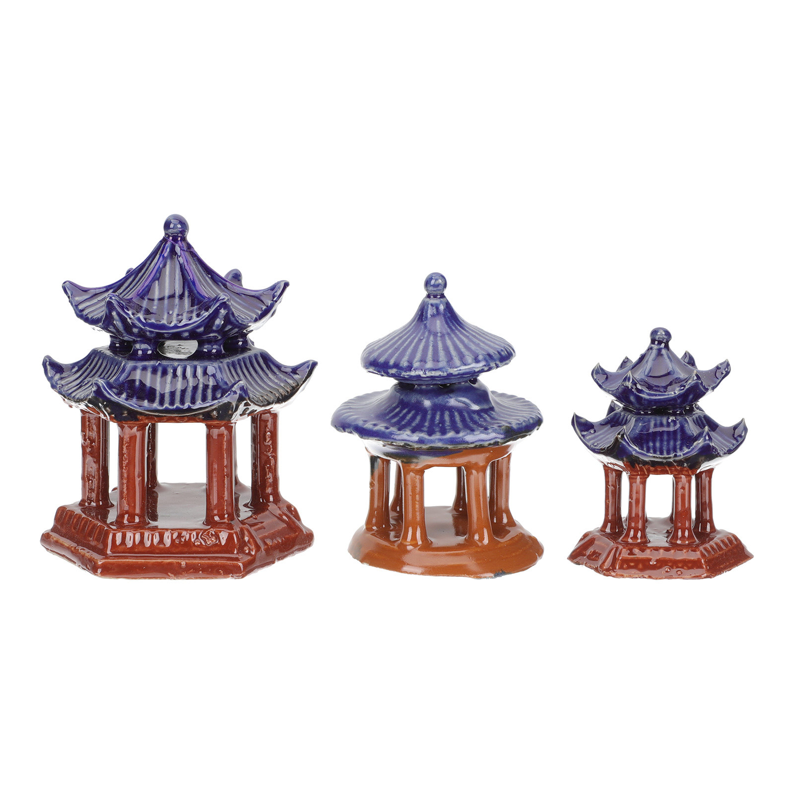 3Pcs Ceramic Pavilion Miniatur - огляд і ціна Aquarium Fish Tank