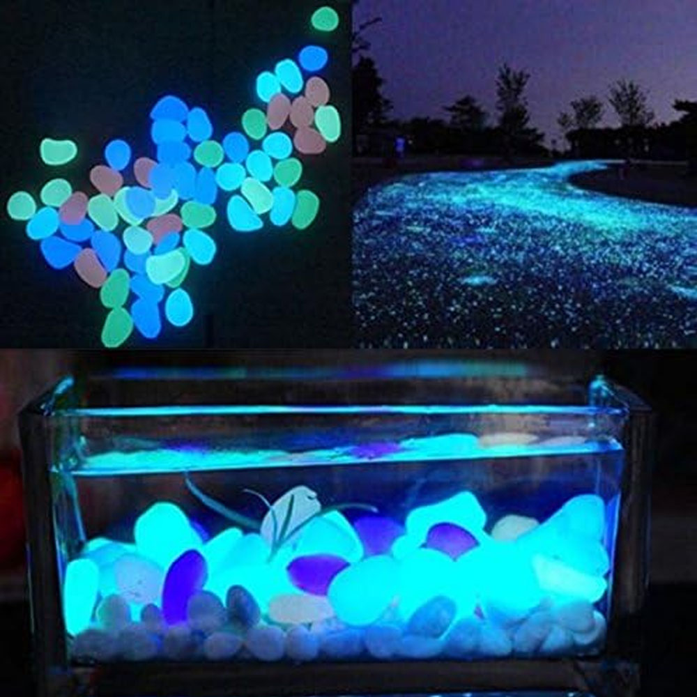 Fish Tank Rocks Glow Blue Pebb - огляд і ціна Fish Tank Gravel