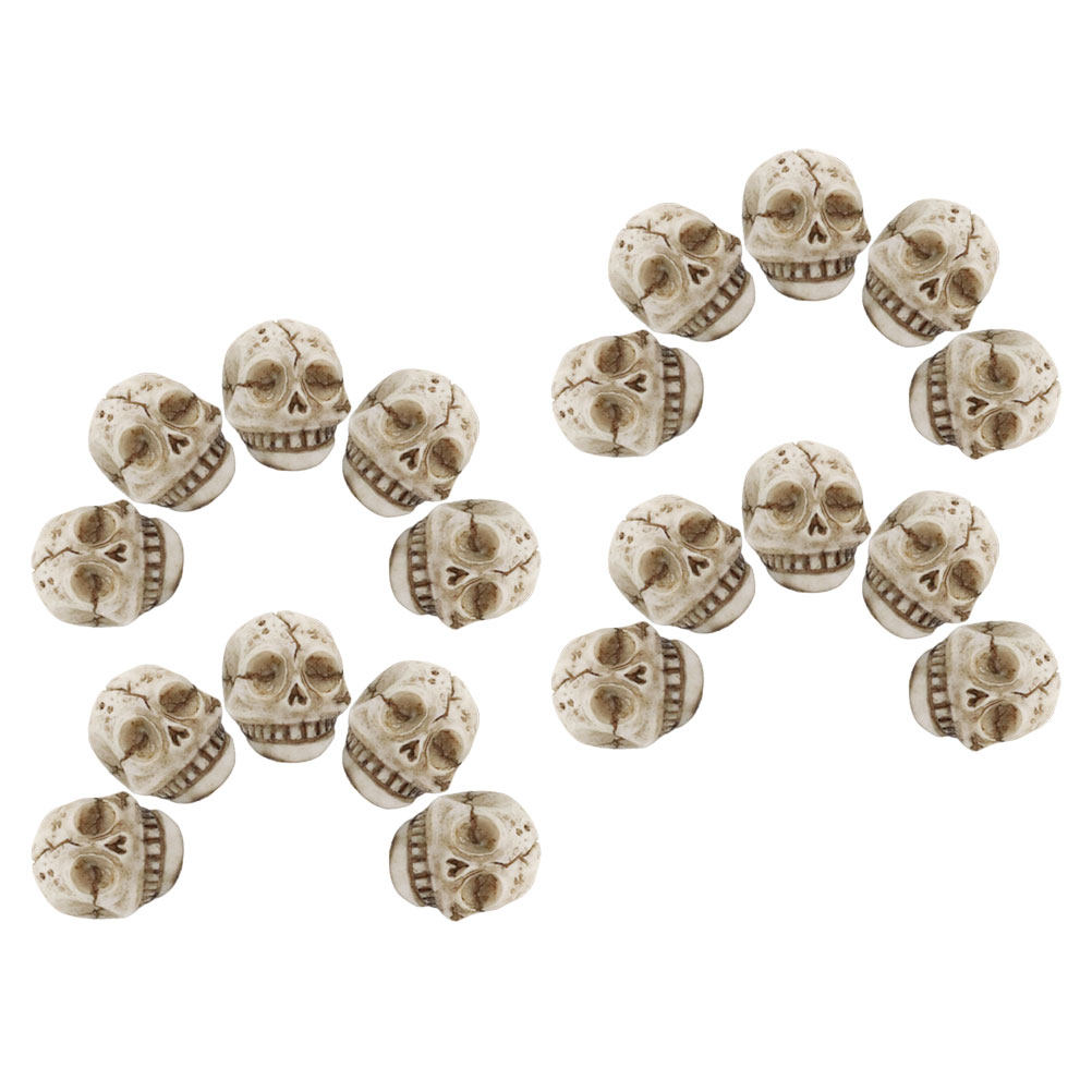20Pcs Resin Smiling Skull Stat - огляд і ціна Aquarium Decor